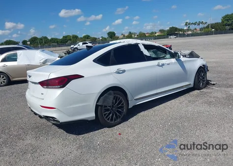 2018 Genesis G80 3.3T Sport из США, поврежденный, VIN KMHGN4JB7JU228316